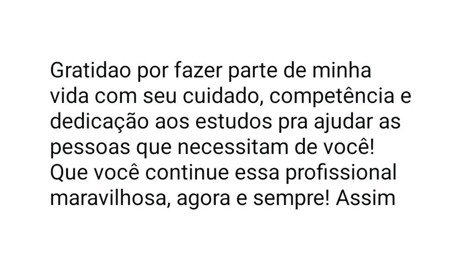 Depoimento de paciente 07