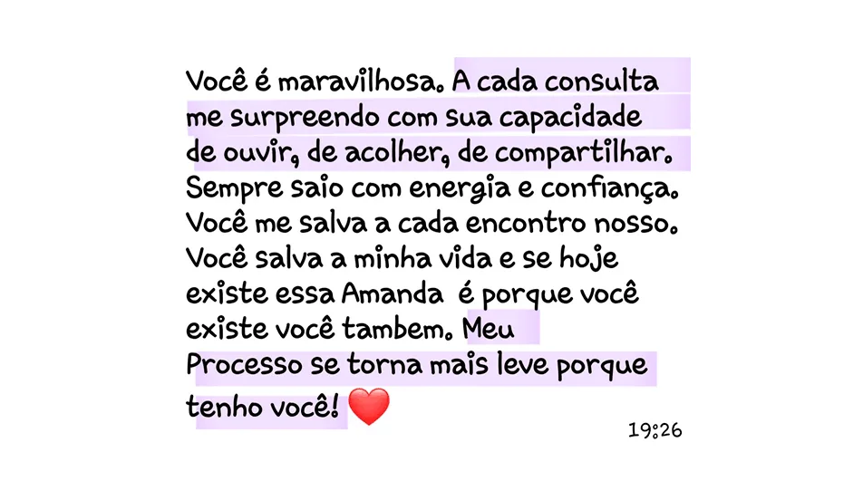 Depoimento de paciente 12